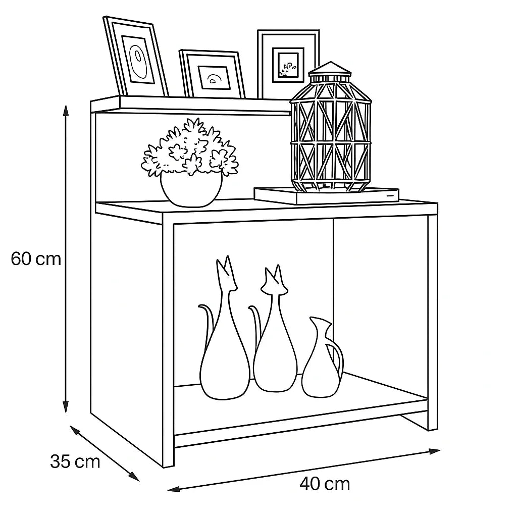 Comode - MDF - Multi Color - 40x35x60 - Cataloug