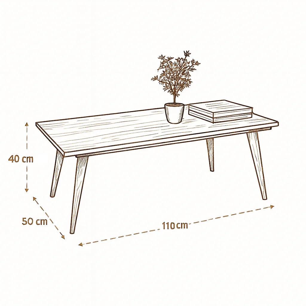 Coffee Table - MDF - Multi Color - 110x50x40 - Cataloug