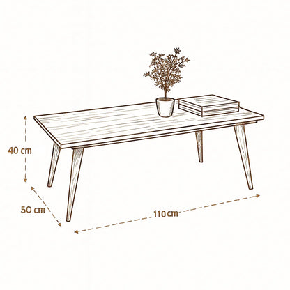Coffee Table - MDF - Multi Color - 110x50x40 - Cataloug