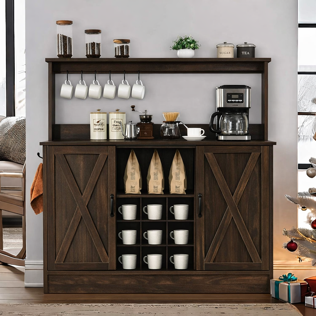 كوفي كورنر- خشب إم دي إف -متعدد الألوان - 120x40x130 سم