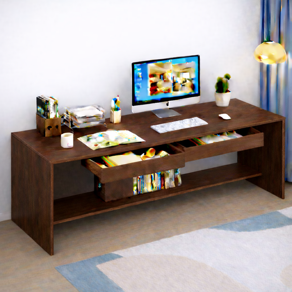 Kids Desk - MDF - White - 160x60x70 cm