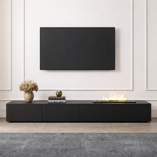 وحدة تلفزيون - MDF - 220x25x40 سم