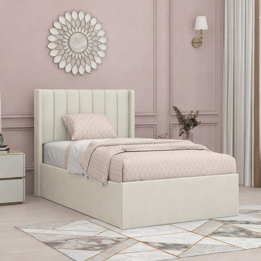 سرير - خشب  أم دي أف - قطيفه- متعدد الألوان - متعدد المقاسات