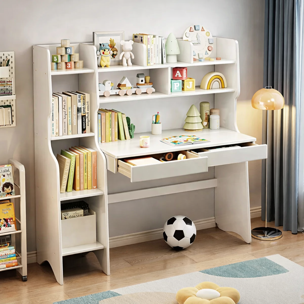 Kids Desk - MDF - Multi Color - 130x130x50 cm