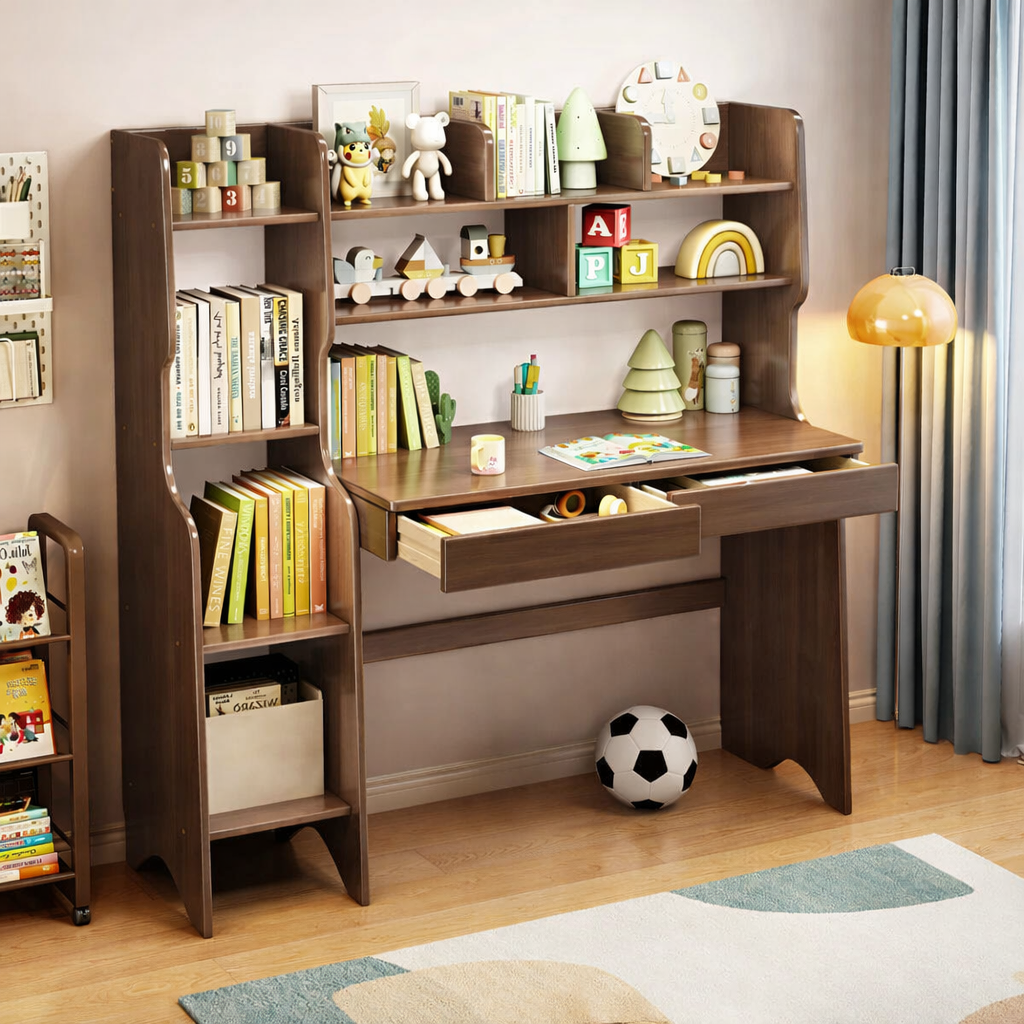 Kids Desk - MDF - Multi Color - 130x130x50 cm