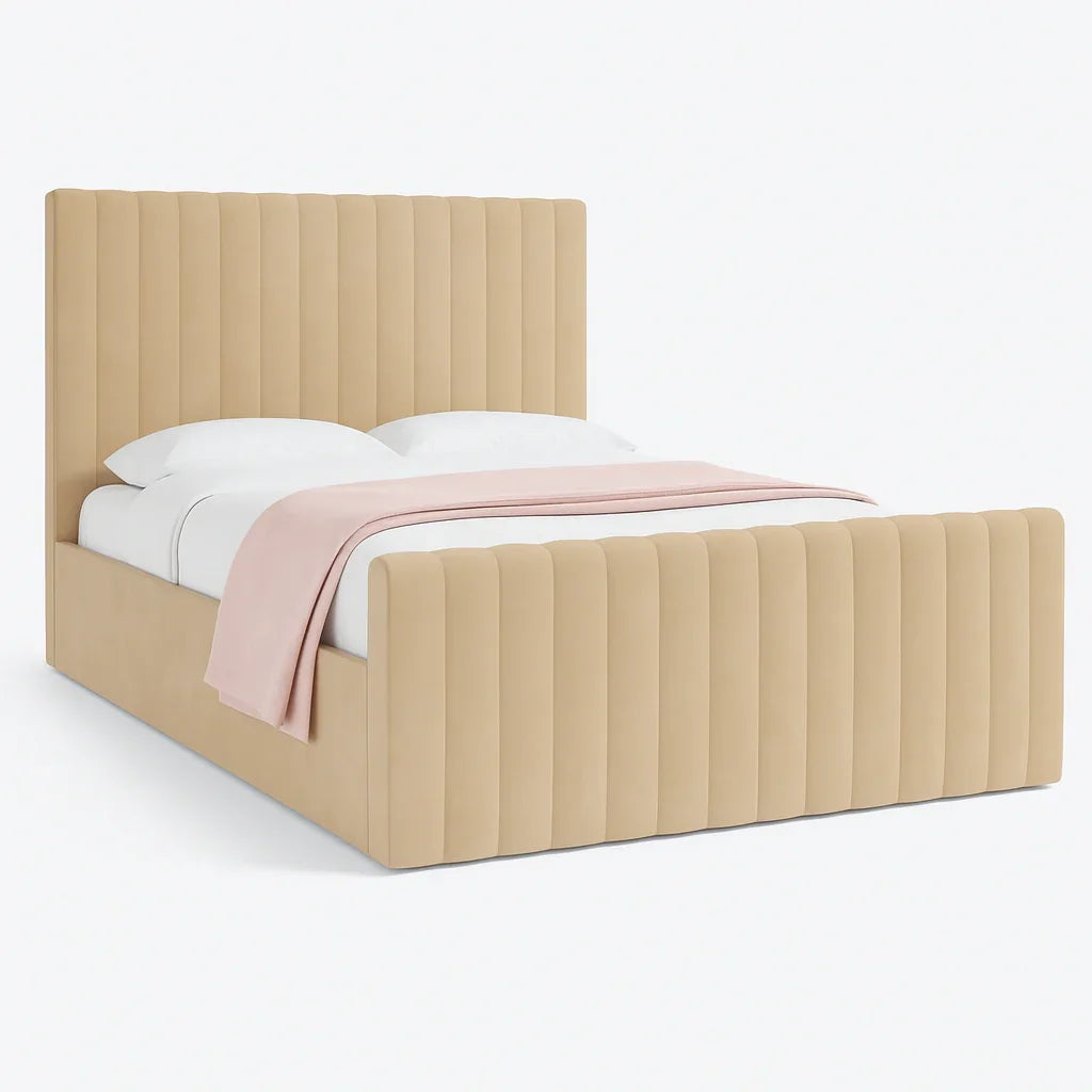 Bed - MDF - Velvet - Multi Sizes - Cataloug