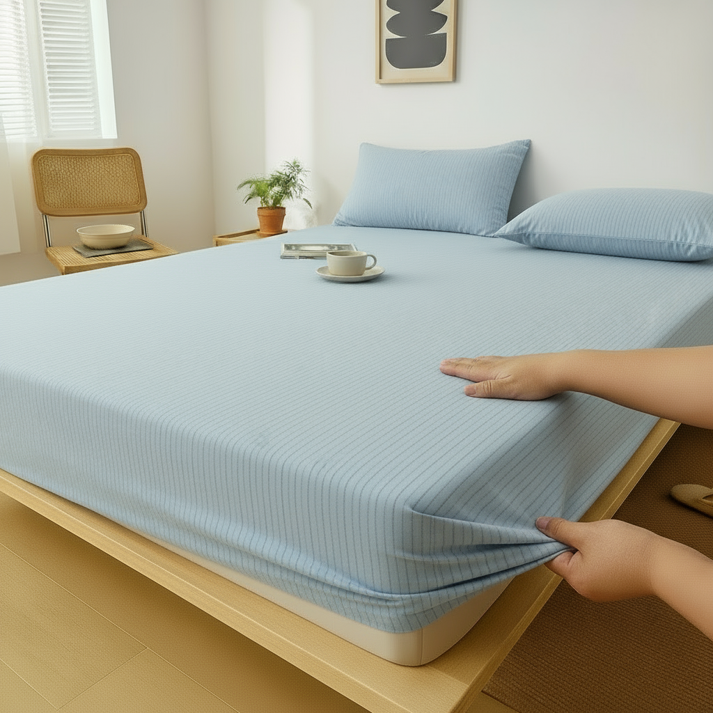 Bed Sheet - Cotton - Set 3 pieces - Multi Color - 180 cm