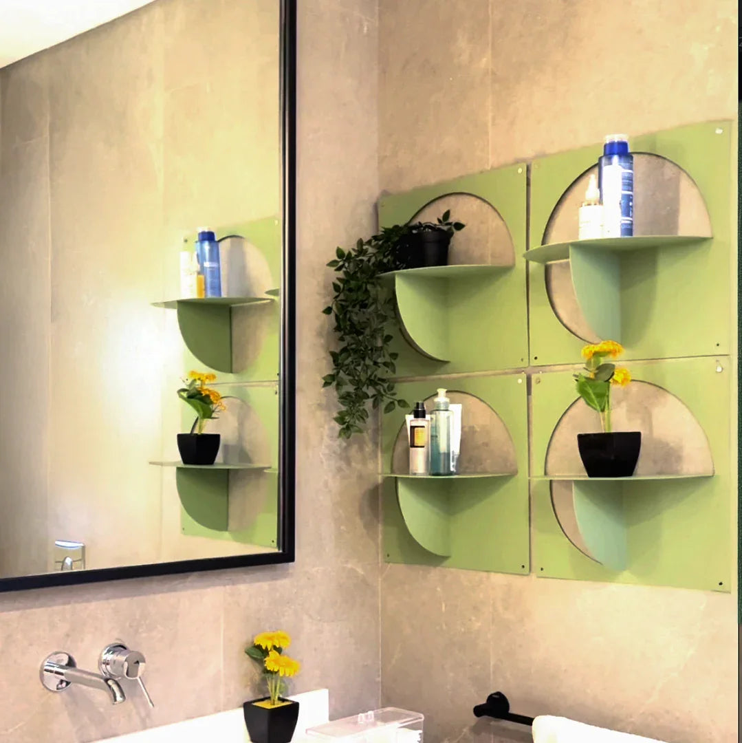 Shelf Set - Steel - Multi Color - 40×40×17 cm - Cataloug