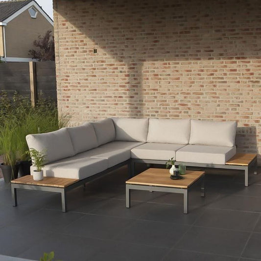 Outdoor Set - 3 Pieces - Grey & Brown