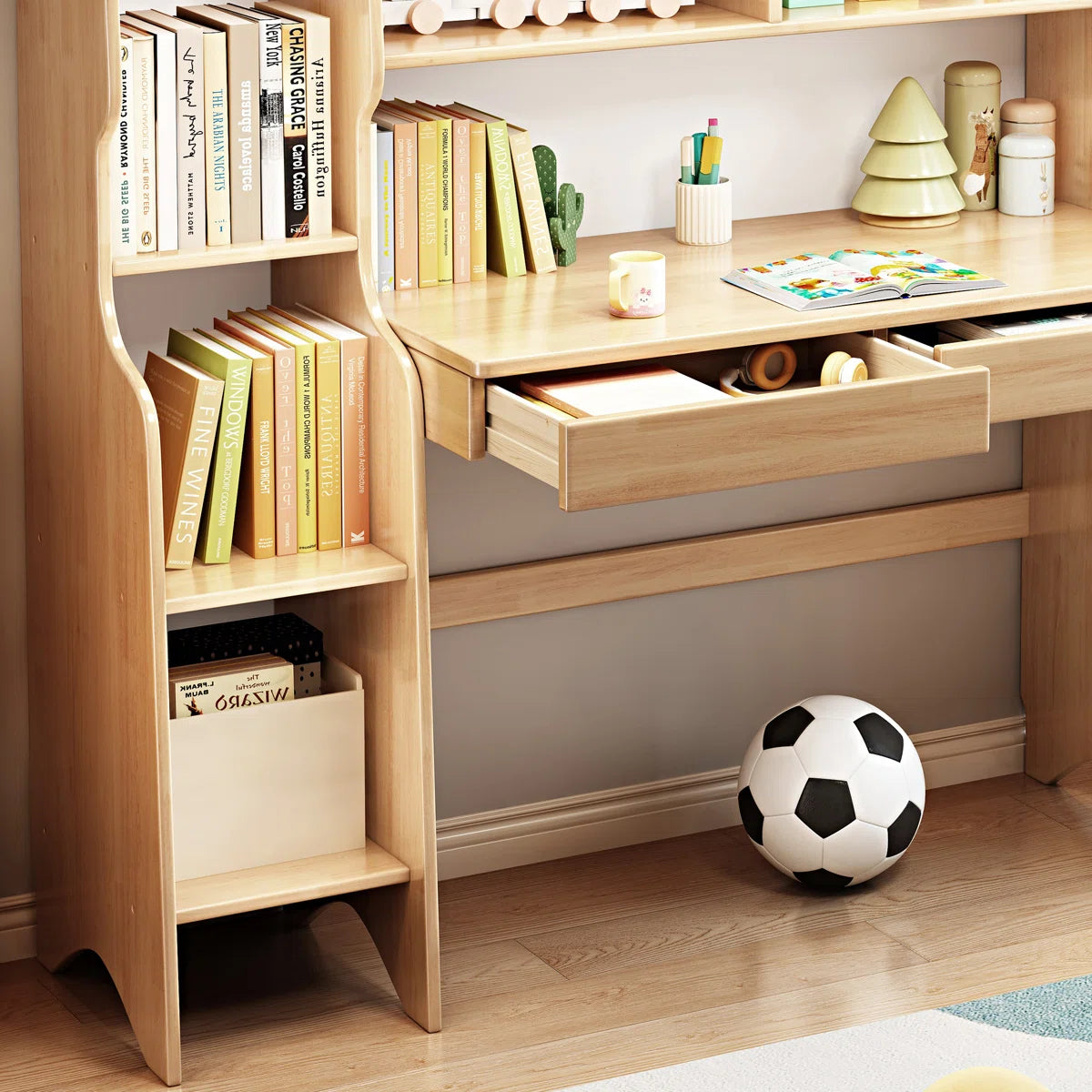 Kids Desk - MDF - Multi Color - 130x130x50 cm