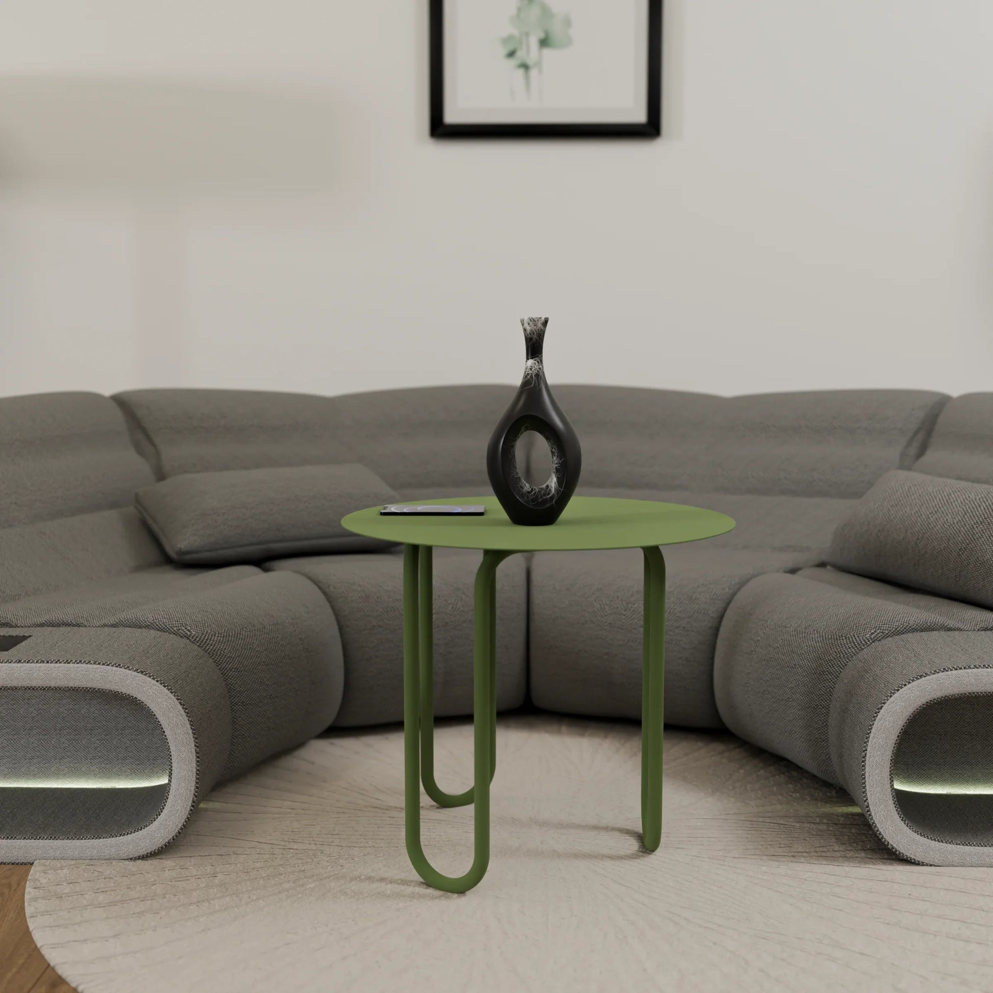 Side Table - Steel - Multi Color - 60×60×53.5 cm - Cataloug