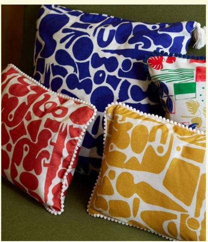 وسائد - قماش هامر - متعدد الألوان - 45×45 سم