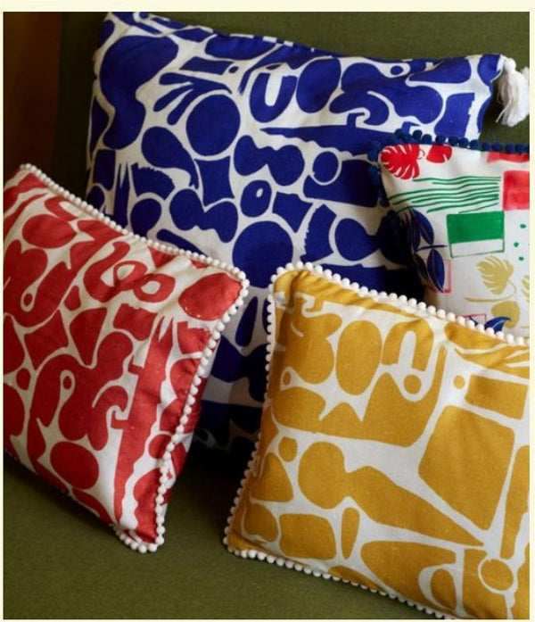 وسائد - قماش هامر - متعدد الألوان - 45×45 سم