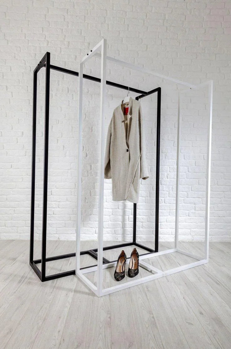 Clothing Storage Unit - Steel - White - 200x120x140 cm - Cataloug