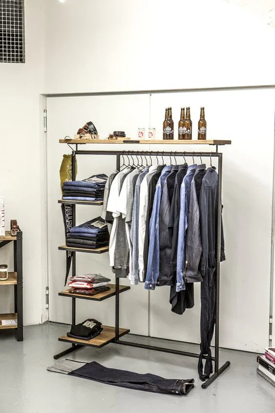 Clothes Hanger - Steel - Black - 40x120x150 cm - Cataloug