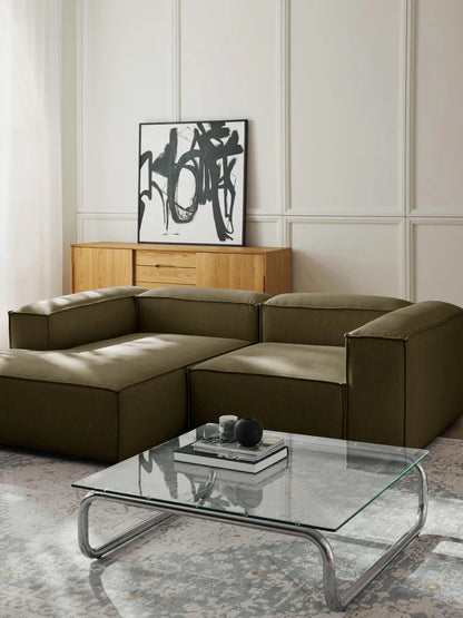 L-shape sofa - Beech Wood - Multicolor -238*143*85*75 cm