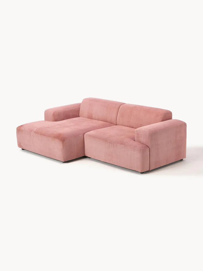 ركنه  حرف L - خشب الزان - متعدد الألوان - 238*143*90*75 سم