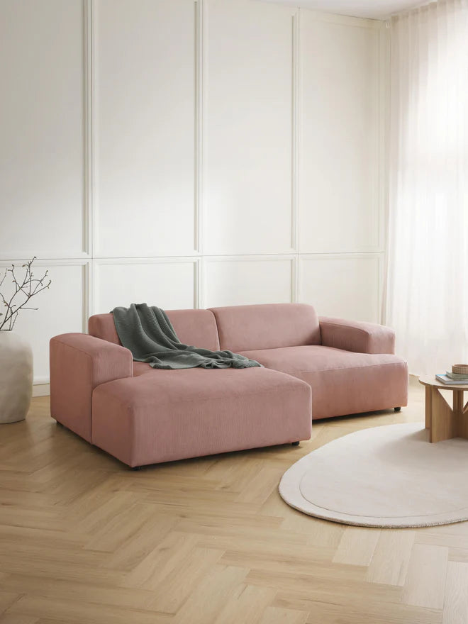 ركنه  حرف L - خشب الزان - متعدد الألوان - 238*143*90*75 سم