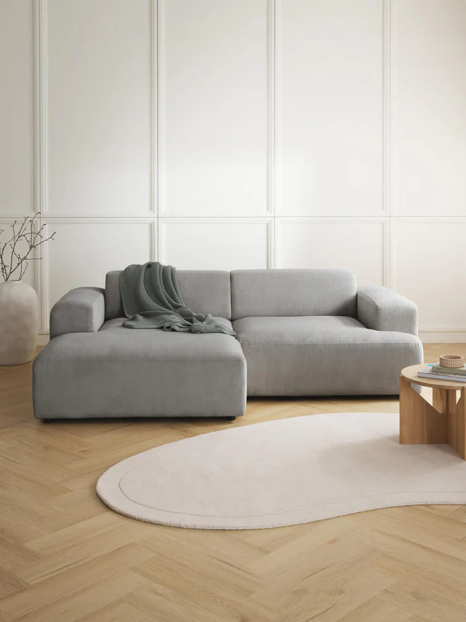 ركنه  حرف L - خشب الزان - متعدد الألوان - 238*143*90*75 سم