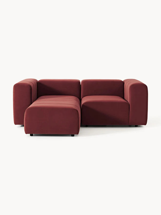 L-shape sofa - Beech Wood - Multicolor -211*180*85*70 cm