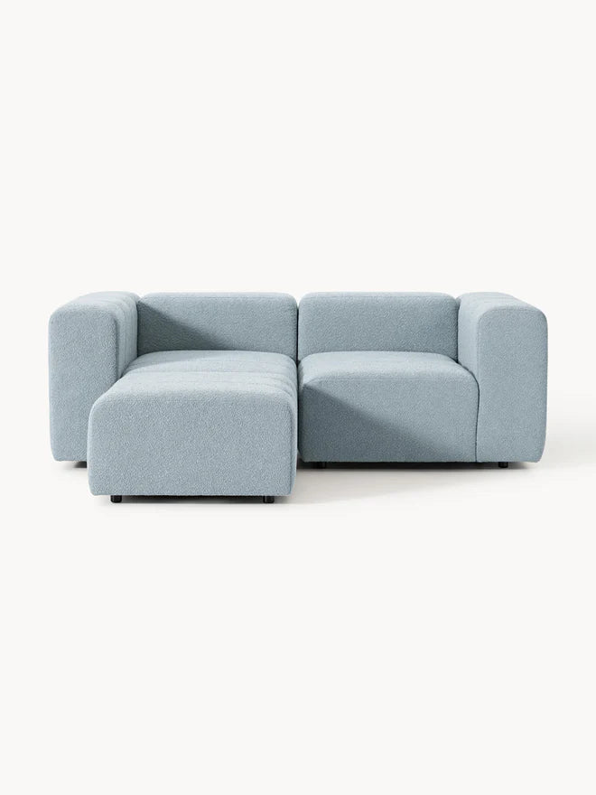 ركنه حرف L - خشب زان - متعدد الألوان - 211*180*90*70 سم