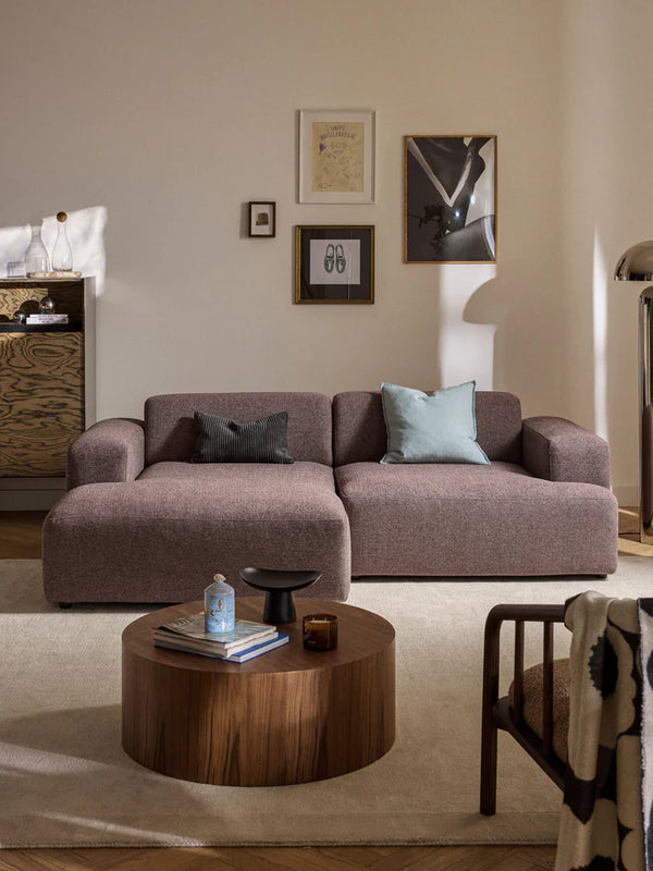 ركنه  حرف L - خشب الزان - متعدد الألوان - 238*143*90*75 سم