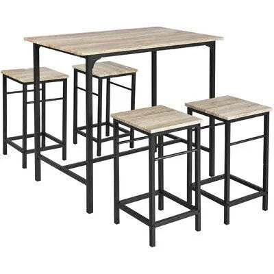 Dining Table - Steel - MDF - Black - 120x60x100 cm - Cataloug