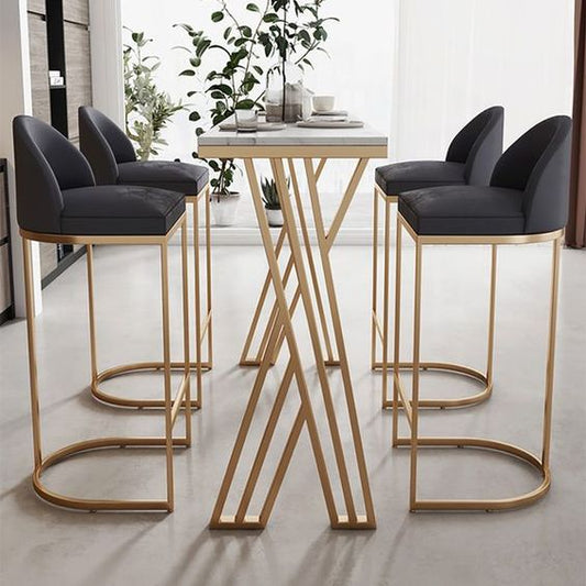 طاولة طعام - فولاذ - MDF - ذهبي - SM.DT.200.0028
