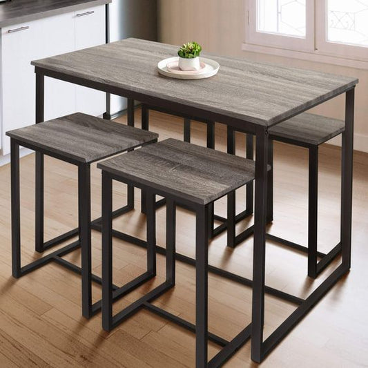 طاولة طعام - فولاذ - MDF - أسود - SM.DT.200.0033