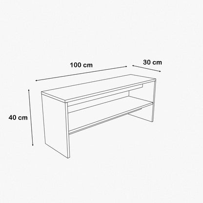 TV Unit - Multi Color - MDF - 100x30x40 cm