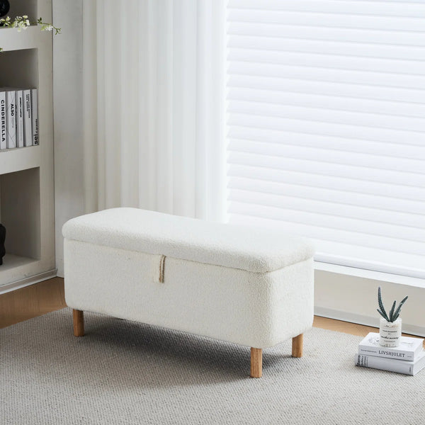 Banquette ( Storage ) - MDF Wood - Multi Size - Panda Fabric - 97x41x46 cm