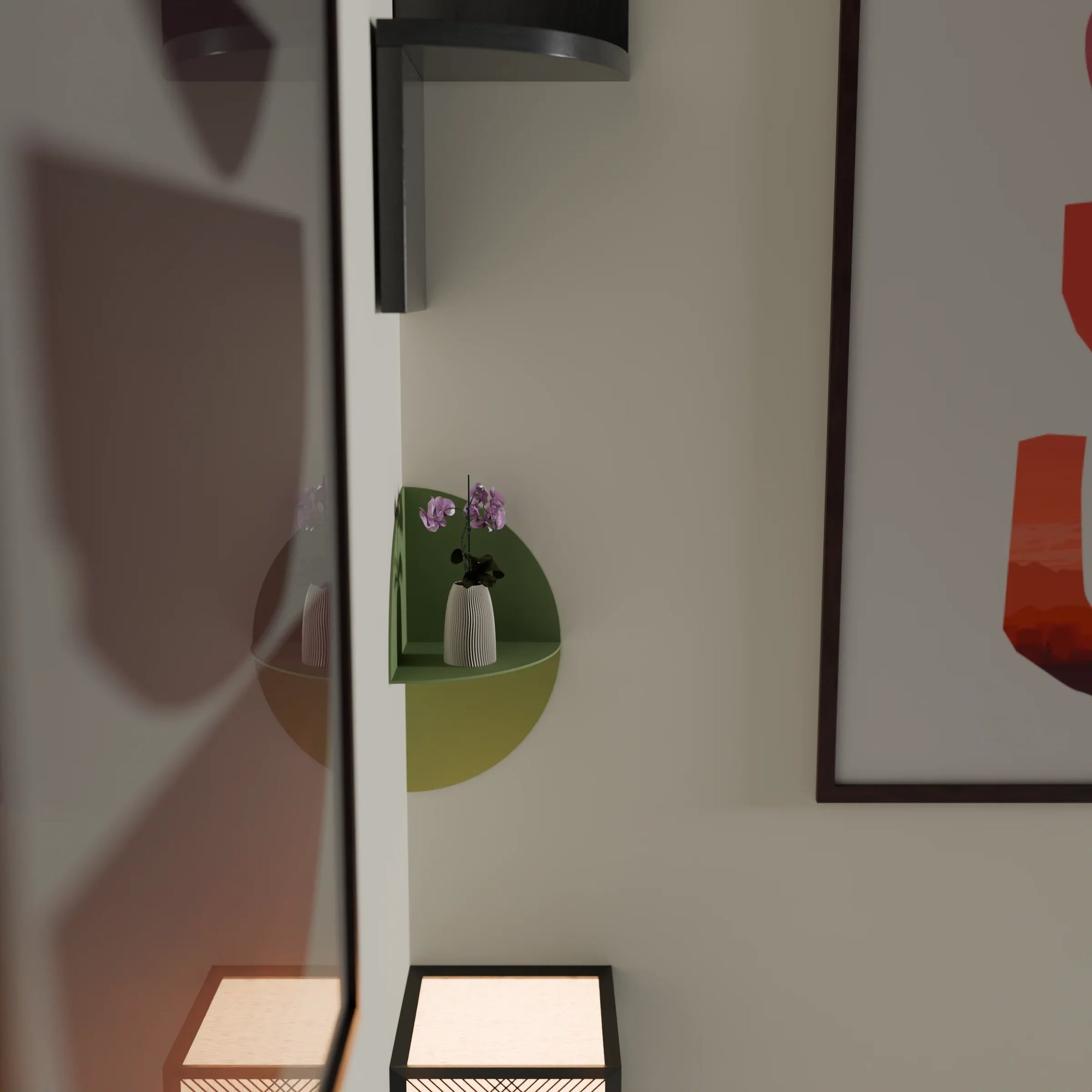 Decoration Shelf - Steel - Multi Color - 15×15×30 cm - Cataloug