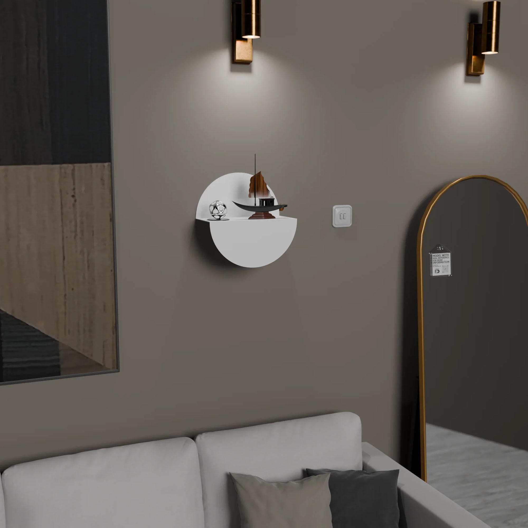 Decoration Shelf - Steel - Multi Color - 30×12×30 cm - Cataloug