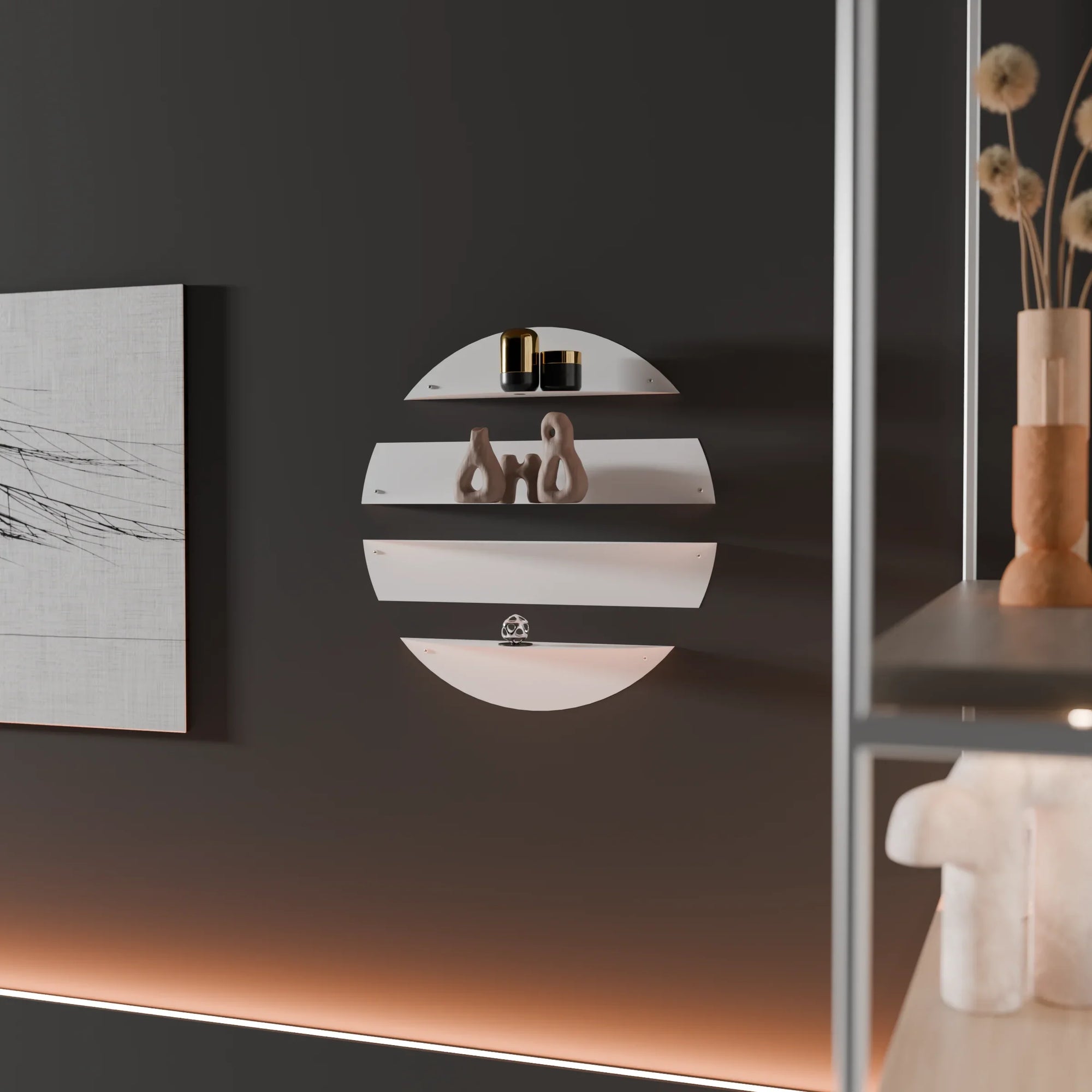 Decoration Shelf - Steel - Multi Color - 60×14×13 cm - Cataloug