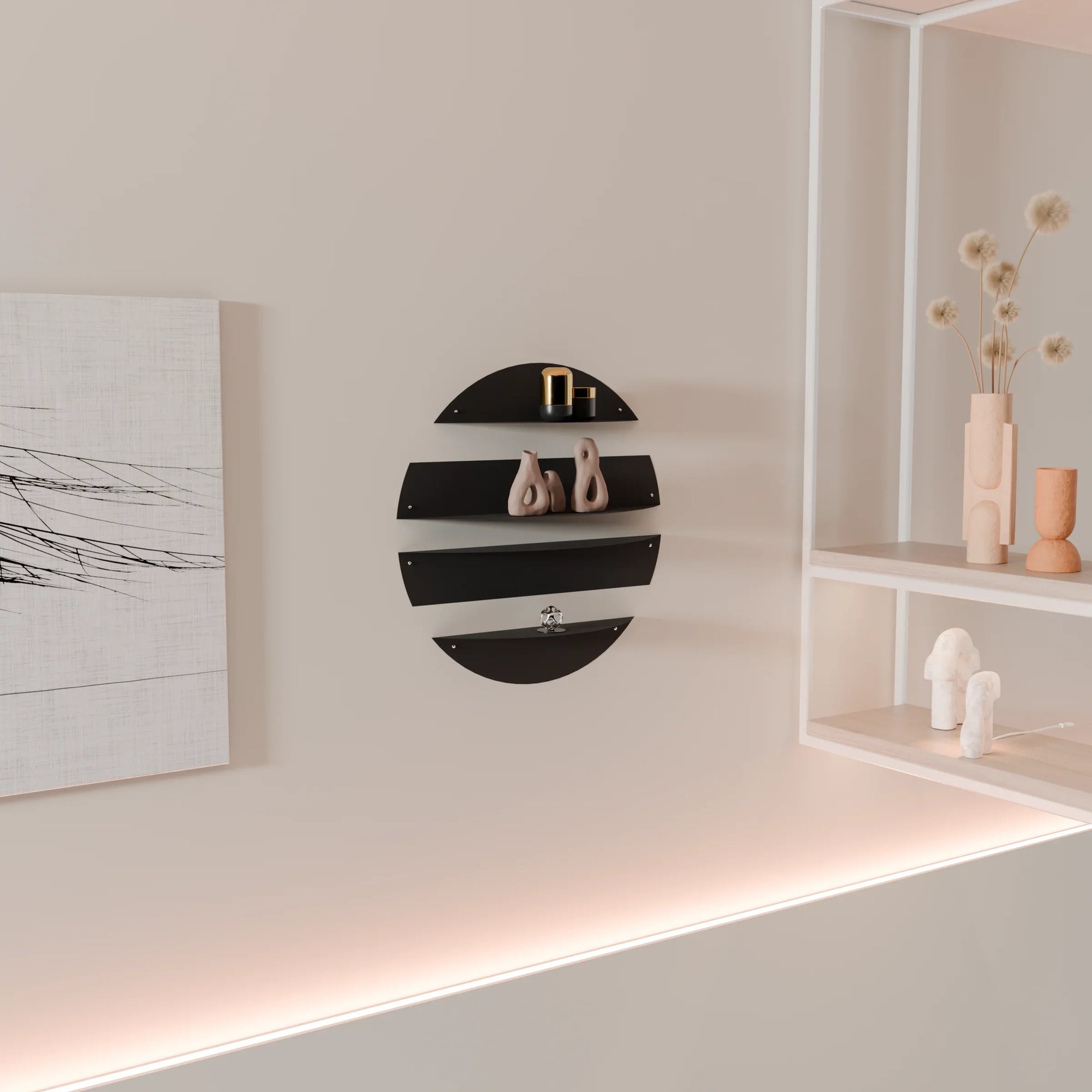 Decoration Shelf - Steel - Multi Color - 60×14×13 cm - Cataloug