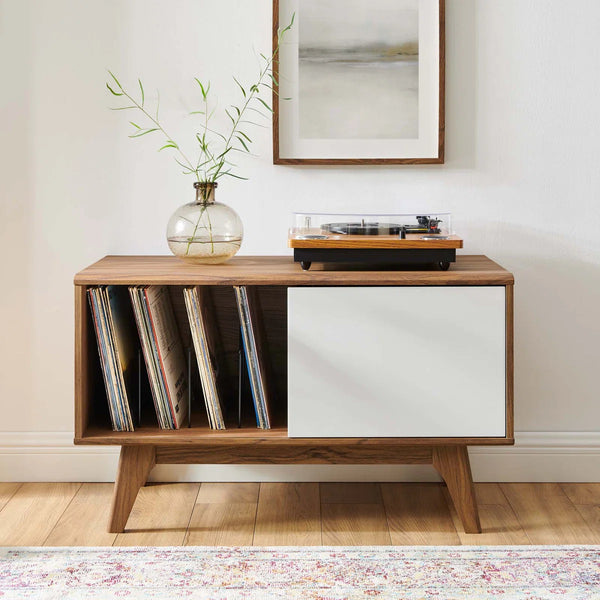 Buffet - MDF Wood - White & Brown - 120x80x40 cm