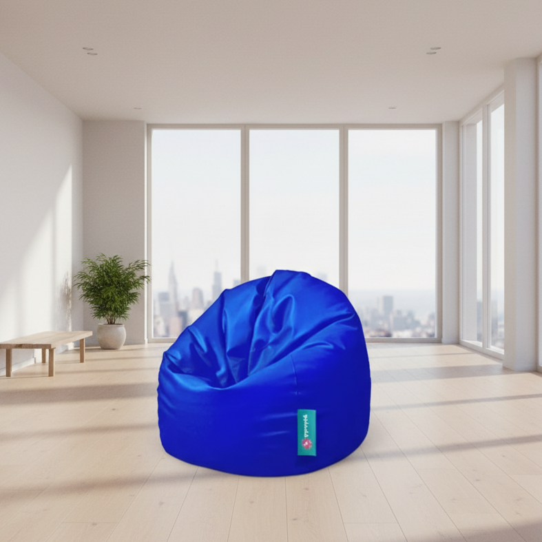 بين باج - متوسط - أزرق - 80x80x60 سم