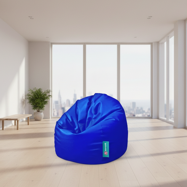 Medium waterproof Bean bag - Blue - 80x80x60 cm