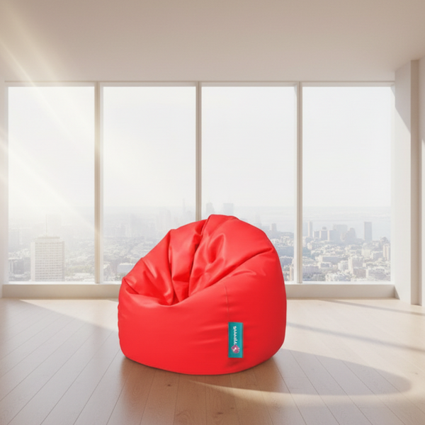 Medium waterproof Bean bag - Red - 80x80x60 cm