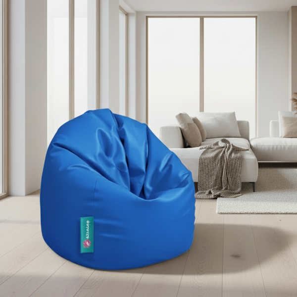 Medium waterproof Bean bag - Blue - 80x80x60 cm
