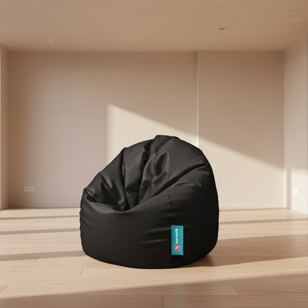Large waterproof Bean bag - Black - 90x90x70 cm