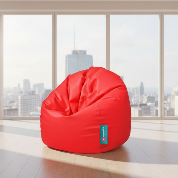 Large waterproof Bean bag - Red - 90x90x70 cm