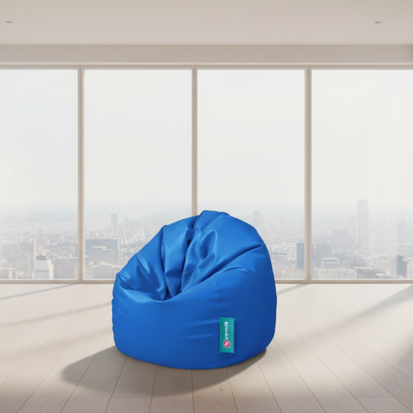 Large waterproof Bean bag - Blue - 90x90x70 cm