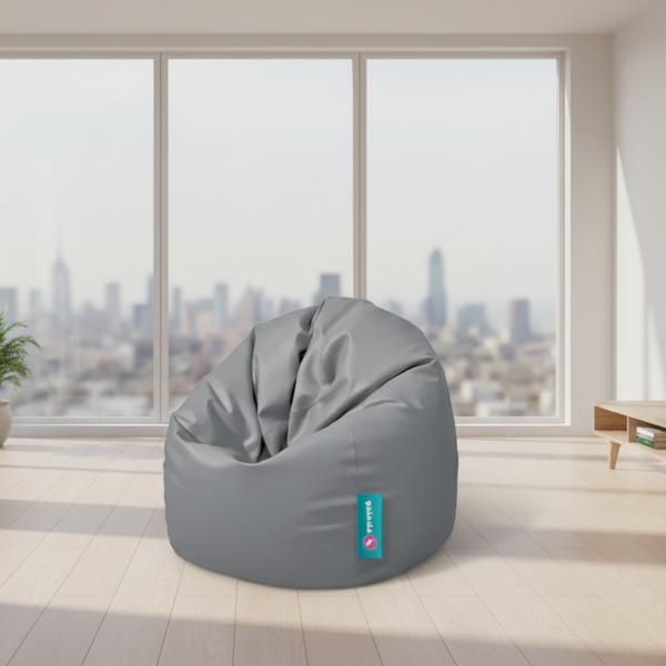 X-Large waterproof Bean bag - Grey - 110x110x80 cm