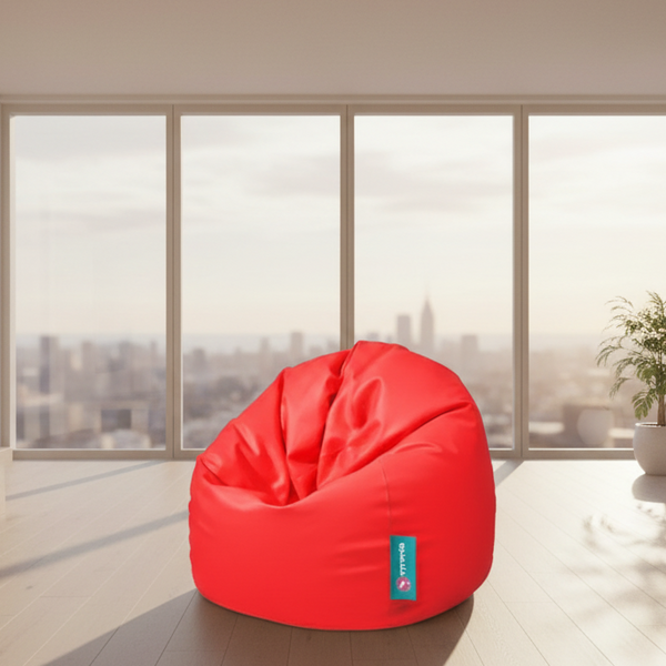 X-Large waterproof Bean bag - Red  - 110x110x80 cm