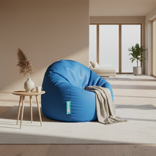 X-Large waterproof Bean bag - Blue - 110x110x80 cm