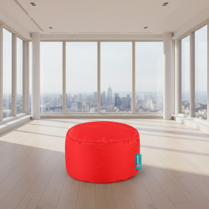 Buff waterproof Bean bag - Red  - 30x30x30 cm