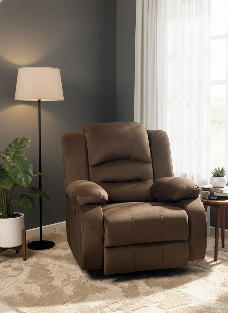 لزى بوى - 3 حركات - بني - 90x60x90 سم