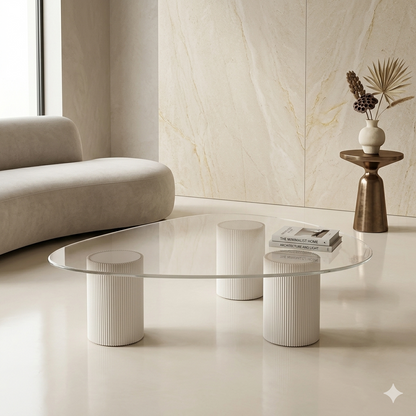Table - Fiber Glass - Beige - 50x130 cm