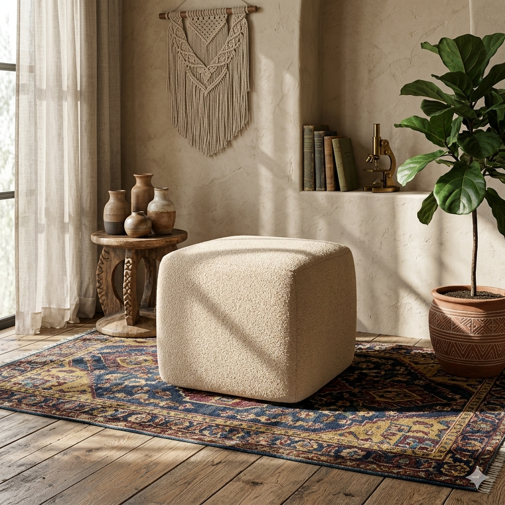 Pouf - Multi Color -  45.7x36.1x45.7 cm